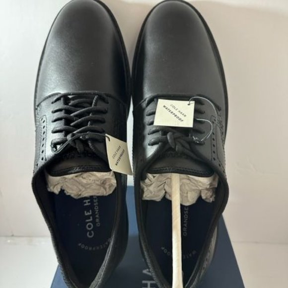Cole Haan Men\'s The Go-To Oxford Shoe Waterproof  Black Size 10 New In Box main image 5